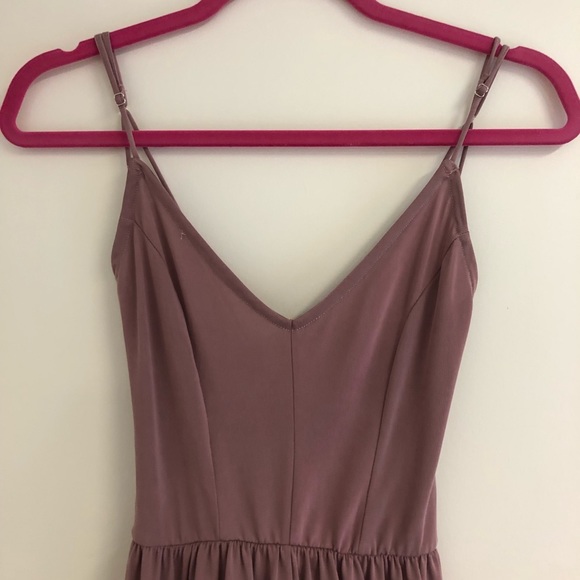 LA Hearts Mauve Romper - Picture 2 of 5